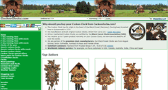 Desktop Screenshot of cuckooclocks.com