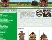 Tablet Screenshot of cuckooclocks.com